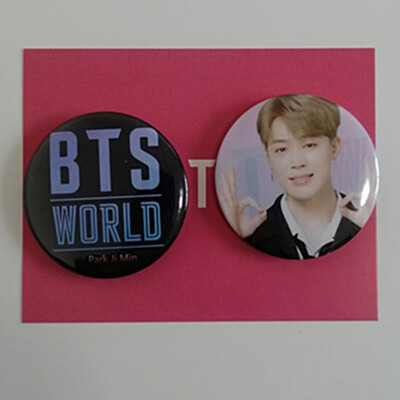 

CAR-TOBBY 2PCSSet Kpop BTS Creative Badge Pin Brooch