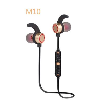 

30PCSLot M10 Bluetooth Earphone Stereo Wireless Sports Running With Mic Handsfree Volume Control For smartphones Free Shipping