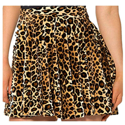 

Womens Stretch Pencil Skirt High Waist Skirts Leopard Print Short Midi Skirt