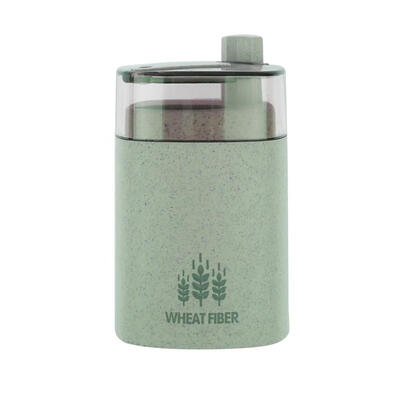 

Wheat Straw Portable Hand Press Toothpick Box Dinning Room Toothpick Can
