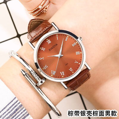 

Womens watches waterproof fashion 2019 new Korean version of simple leisure atmosphere belt student mens watches lovers watches