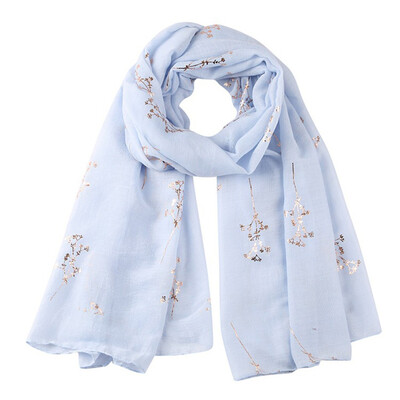 

Gobestart Women Fashion Women Ladies Scarf Leaves Wrap Silk Shawl Travel Scarves