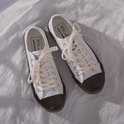

Siyi Mistery biscuit shoes men canvas shoes men&women shoes 2019 new Korean white shoes women