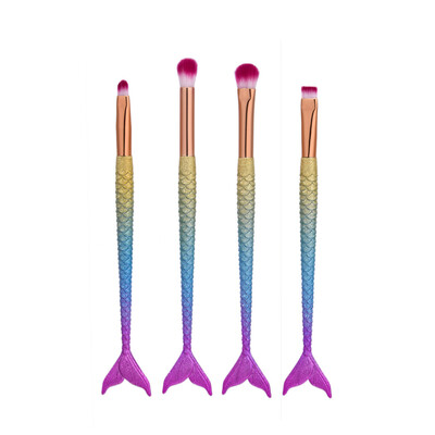 

Toponeto 4PCS Fish Scale Brush Fishtail Bottom Brush Powder Blush Makeup Cosmetic Brush