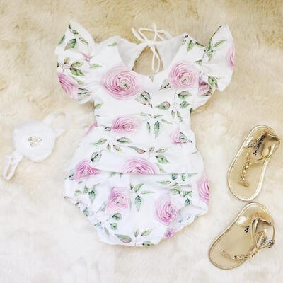 

Cute Newborn Infant Baby Girls Sundress Floral Bodysuit Romper Jumpsuit Outfits
