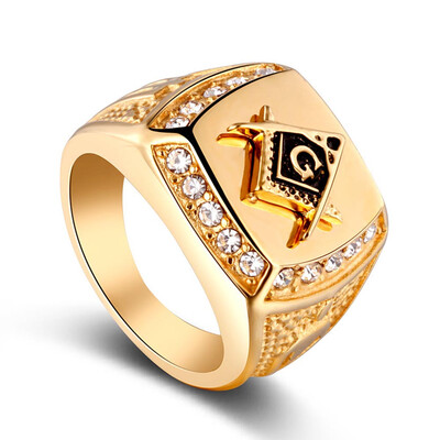 

Diamond Pretty Size8-13 Latest Luxury 2019 Masonic Ring