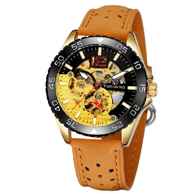 

FORSINING 337 Mechanical Movement Men Watch 3ATM Waterproof Luxury Business Luminous Male Watch Skeleton Wristwatch for Men with