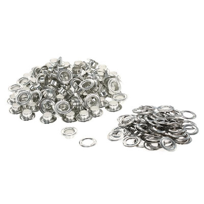 

Grommet Kit 100 Set 10mm 2 5in Inside Diameter Grommet & Gasket Setting Tool Metal Eyelets for Shoes Clothes Leather Crafts DIY