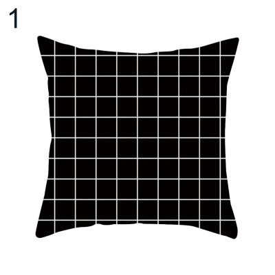 

Geometric Plaid Pattern Pillow Cover Cushion Case Home Car Sofa Bed Hotel Decor