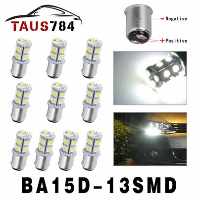 

10pcs BA15D 1142 White 13SMD Cabin Interior Light Car RV LED Light Non-polarity