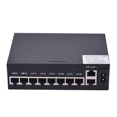 

NF1008 POE Switch 8 Ethernet Port 2 Uplink Ethernet Port 16Gbps IEEE 8023at Power Over Ethernet 10100Mbps Switch Power Adapter