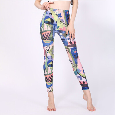 

3D Graphic Printed Women Leggings Ladies Yoga Pants Fitness Gym Jogging Trousers