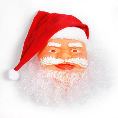 

Santa Claus mask hat Christmas party supplies adult children holiday prop