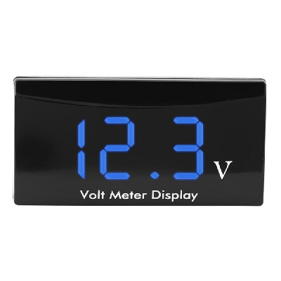 

12V Digital LED Display Panel Meter Voltmeter Car Motorcycle Voltage Volt Gauge Panel Meter for Vehicle Automotive Red