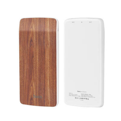 

HOCO J5 New Portable Double USB Charger Wooden Mobile Phone Bank External Battery 21A 8000mAh