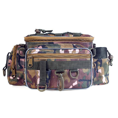 

Blusea Portable Fishing Tackle Bag Outdoor Single Shoulder Fishing Waist Fanny Pack Bag Fishing Lures Tackle Utility Storage Bag