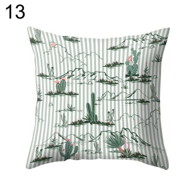 

Flower Cactus Flamingo Watermelon Pillow Case Cushion Cover Sofa Car Cafe Decor