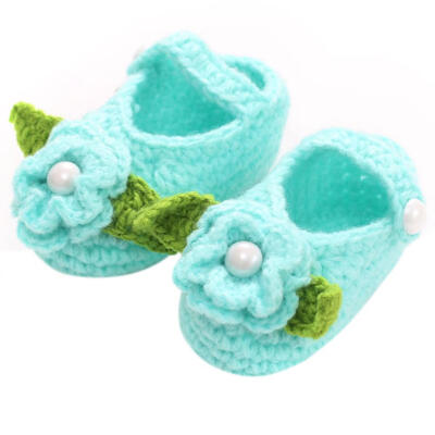 

Handmade Newborn by Infant Boys Girls Crochet Knit Toddler Shoes