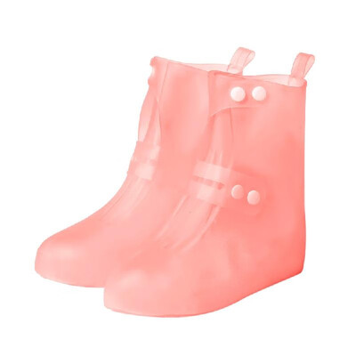 

Fashion Women Reusable Tube Boots Children Transparent Water-Resistant Rain Boots PVC Nonslip Rainshoes
