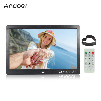 

Andoer 13 Inch 1080P LED Digital Photo Picture Frame High Resolution 19201080 Advertising Machine MP3 MP4 Picture Player Electron