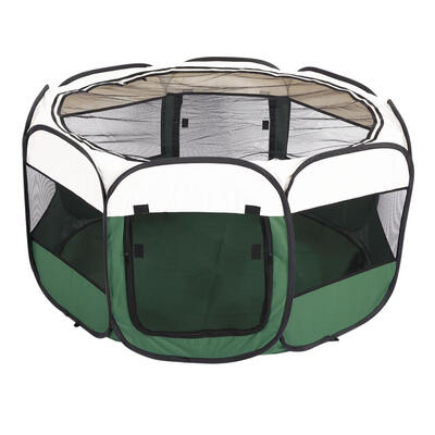 

45 inch Foldable 600D Oxford Cloth Mesh Pet Playpen Fence with Eight Panels