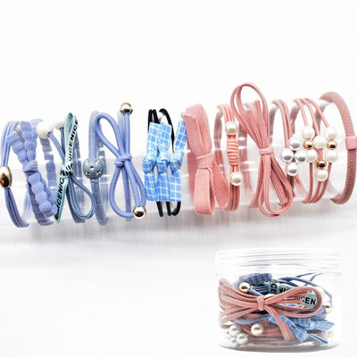 

Fashion Headwear Set Small Fresh Hair Band Hair Accessories Women Hair Ponytail Rubber Band Sweet Head Rope Scrunchie 12PCSSet