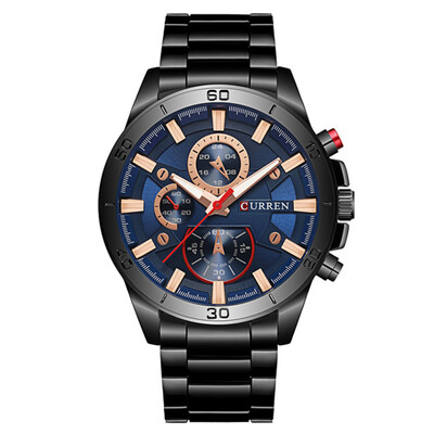 

CURREN Men\s Luxury Fashion Creative Quartz Large Dial Dress Watch
