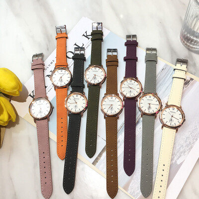 

Chi watch female student Korean version of the simple retro - built leisure small fresh literary&art women watch quartz watch