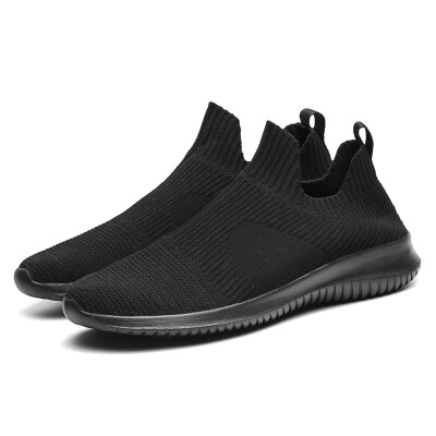 

2019 Autumn Spring Men Casual Shoes Brand Fashion Sneakers Breathable Flyknit Upper Man Leisure Lace-up Running Shoes Size 39-46