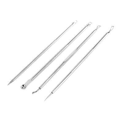 

4pcsset Double-head Acne Needle Stainless Steel Blackhead Spot Remover Kit