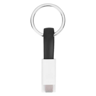 

2 in 1 Micro USB 8 Pin Data Charging Cable Mini Keychain for iPhone Android