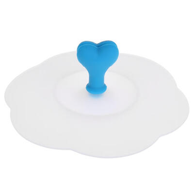 

Dustproof Heart Silicone Sealing Cup Lid Thermal Insulation Tea Bowl Cover