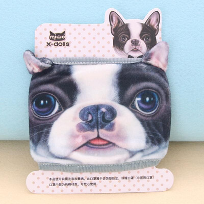 

New Fashion Unisex Mouth Mask 3D Animal Faces Cartoon Print Anti-Dust Nonmedical Creative Muffle