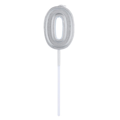 

Gobestart Silver Number 1 Birthday Numeral Candles Number Cake Decor for AdultsKids Party