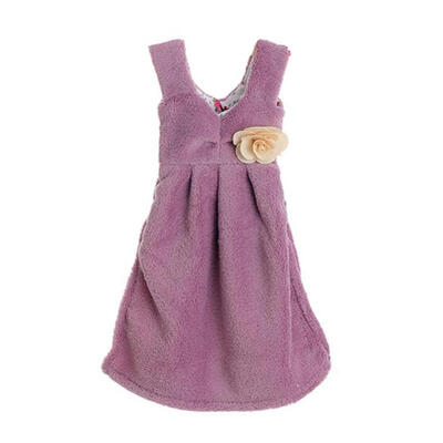 

Sweet Skirt Hanging Hand Dry Towel Absorbent Coral Fleece Bathroom Kitchen Wiper Hanging Hand Towel Kitchen Hand Towel