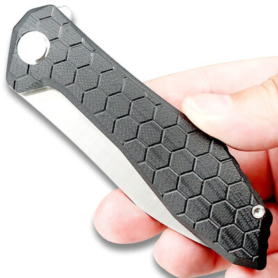 

TWOSUN D2 blade folding knife Pocket Knife tactical knife hunting camping tool Outdoor EDC Ball Bearings fast open G10 Ripper TS17