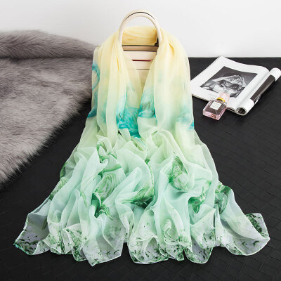 

New excellent soft silk scarf female spring&autumn summer scarf thin section shawl long paragraph wild sunscreen scarf