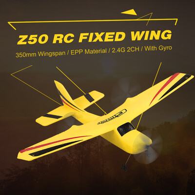 

Z50 24G 2CH Remote Control Glider 350mm Wingspan EPP Micro Indoor RC Airplane Aircraft with Gyro RTF