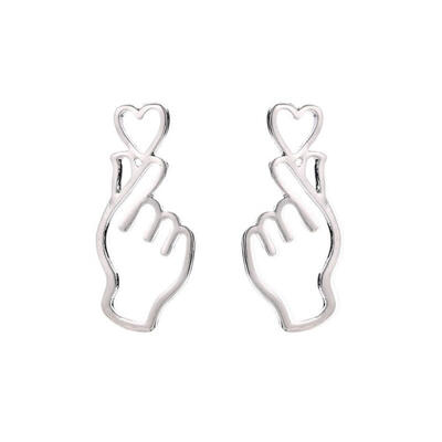 

Simple Style Brand Design Silver Golden Color Stud Earrings Ear Studs for Women Wedding Party Gift