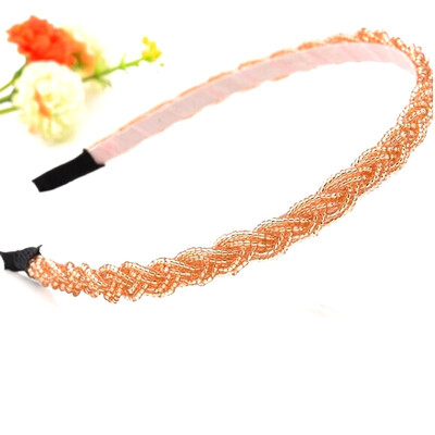 

Rushed Unisex Korean Beaded Headband Twist Fine Pearl Hair Accessories Wholesale Import Of South Female Headdress