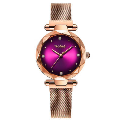 

Fashion Diamond Ladies Starry Sky Magnet Watch Luxury Rose Gold Women Watches Waterproof Female Wristwatch For Gift Clock 2019