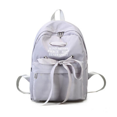 

Women Canvas Backpack Ladies Shoulder School Bag Rucksack For Girls Travel Fashion Cute Ribbon Bag