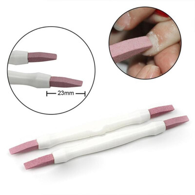 

2 Ways Scrub Quartz Stone Nail Files Buffer Manicure Stick Grinding Rod
