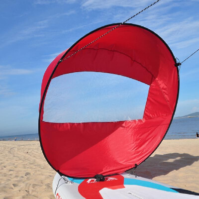 

Ultralight Kayak Wind Sail Sailing Sail SUP Spherical Sail 108x108cm Blue