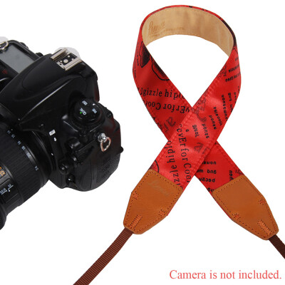 

LYNCA Rose Series Universal Camera Shoulder Neck Strap Belt Genuine Leather Polyester Cotton for SLR DSLR Canon Sony Nikon