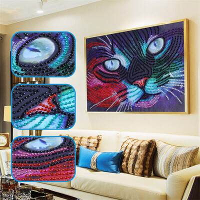 

Siaonvr Special Shaped Diamond Painting DIY 5D Partial Drill Cross Stitch Kits Crystal R