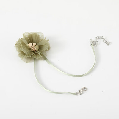 

2018 new fashion jewelry light green fresh little fairy flower necklace wholesale
