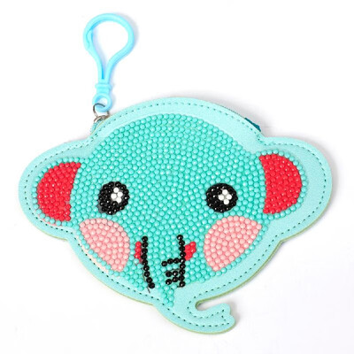 

DIY Diamond Painting Pendant Diamond Coin Purse Cute Cat Full Drill Special Shape Diamond Painting Kits for Handbag Shoulder Bag B