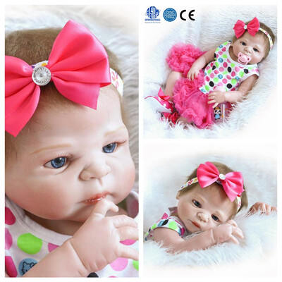 

Ktaxon 23" 57cm Full Body Silicone Vinyl Reborn Baby Dolls Magnetic Pacifier Red Clothes Lifelike Newborn Baby Dolls Hots pink