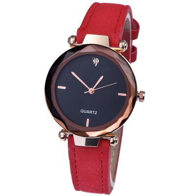 

New womens watch 2018 Korean version of the Austrian fashion leather watch European&American trend fine strap fashion watch